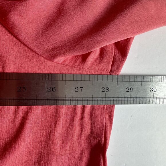 Maggie Barnes Shirt‎ Womens 3X Candy Pink Button Front 3/4 Sleeve Office Party - Picture 8 of 11